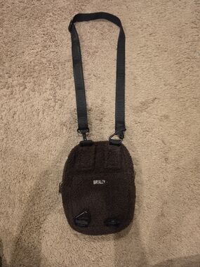 BRIXLEY Brown Sherpa Crossbody Bag